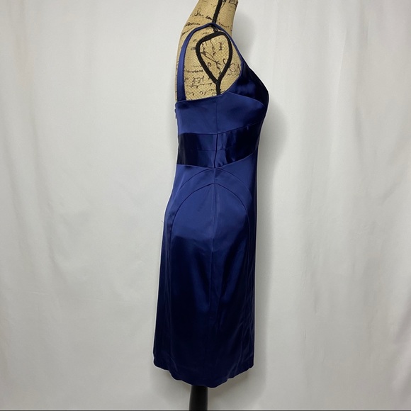 David Meister Navy Blue Shift Dress - Picture 5 of 13